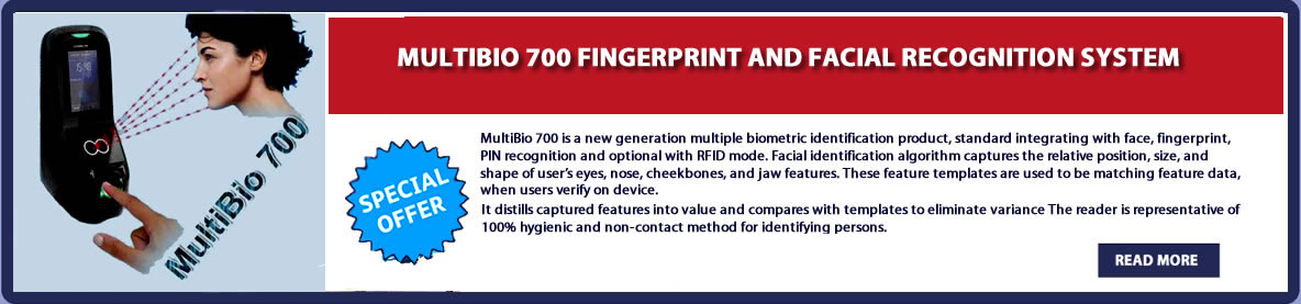 multibio fingerprnt reder and facial recognition